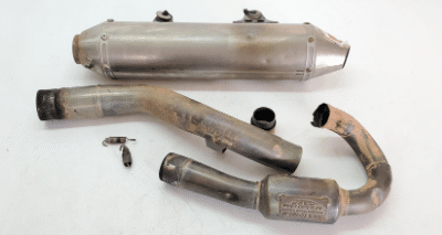 AFTERMARKET DAMAGED PRO CIRCUIT TI EXHAUST MUFFLER SILENCER KTM 250SX-F 2011 250 SX F SX-F 11-12 used motorcycle parts Vic Motorcycle Wreckers